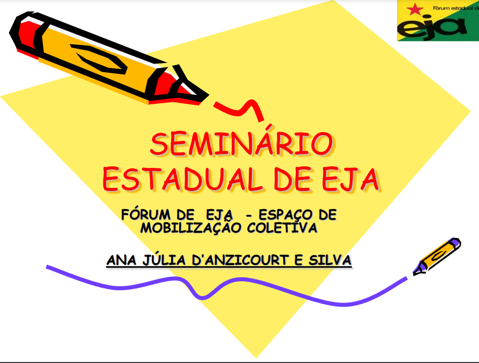 Seminário estadual de EJA