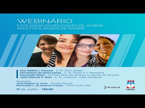 II COLÓQUIO DA EDUCAÇÃO DE JOVENS, ADULTOS E IDOSOS DE MACEIÓ